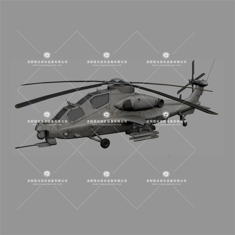 三都镇武装直升机3D模型